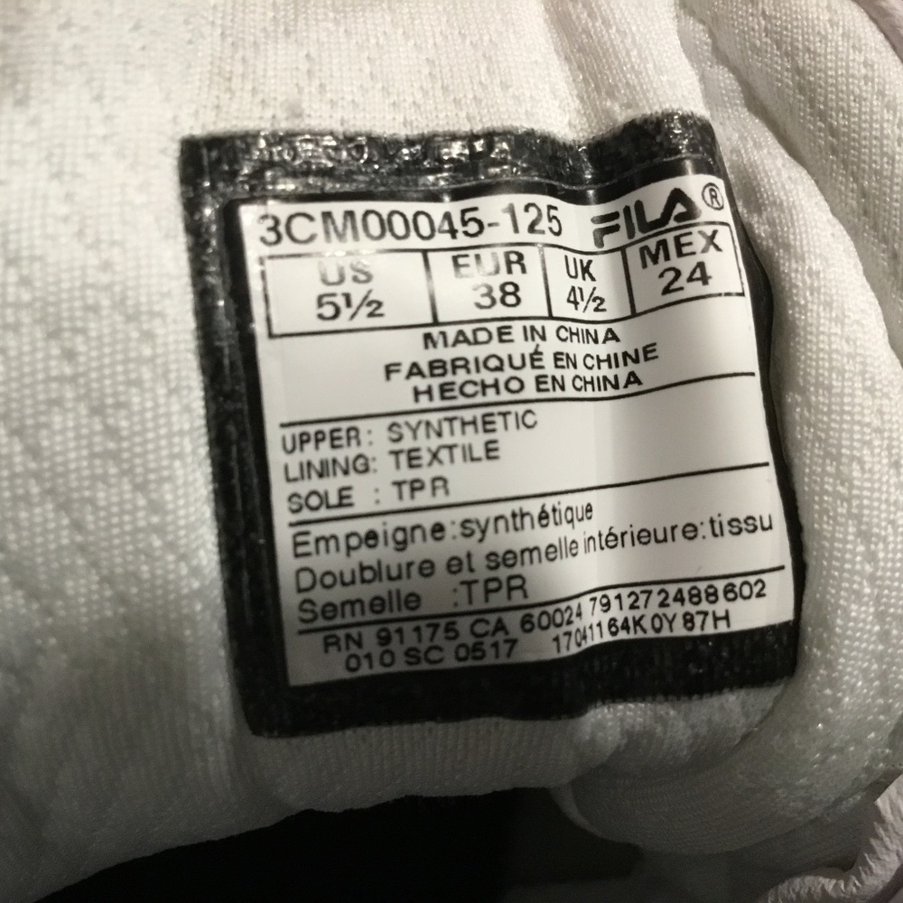 Fila White Star High Top Sneakers - Picture 4 of 4